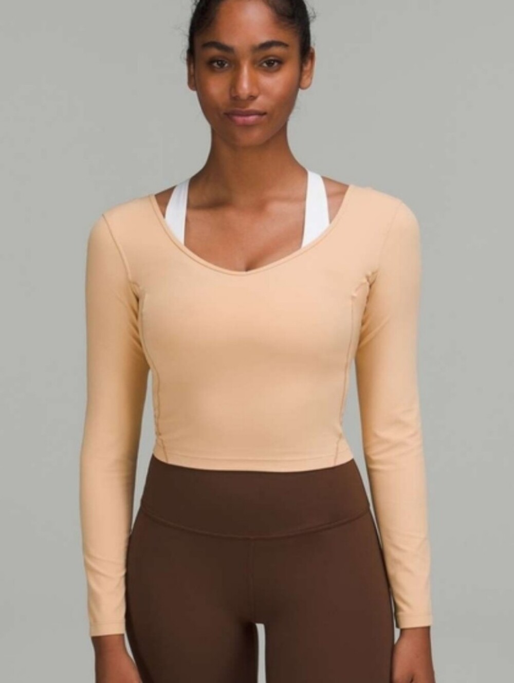 Lululemon Athletica Align Long Sleeve NEW Size: 14 Nude Peach Colour